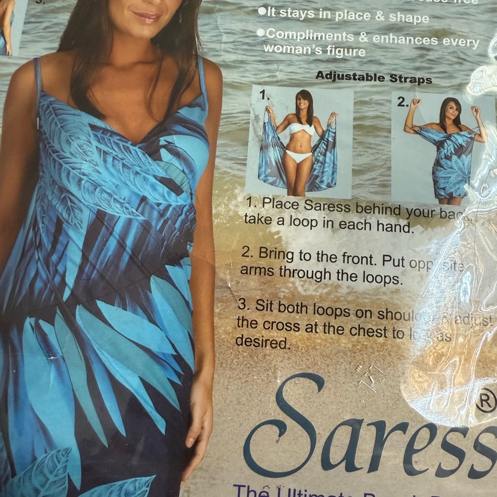Blue Tropical Women's Swim Cover-Up